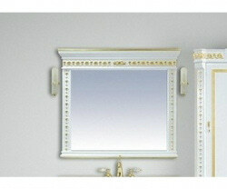 Зеркало 105 см, белое глянец, Misty Мануэлла GOLD 105 Л-Ман02105-3918Св