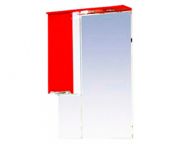 Шкаф-зеркало 65 см, красная пленка, левый, Misty Жасмин 65 L П-Жас02065-042СвЛ