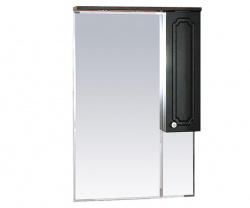 Шкаф-зеркало 75 см, венге, правый, Misty Александра 75 R П-Але04075--052СвП