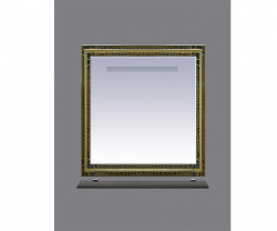 Зеркало 75 см, краколет черный патина, Misty Fresko 75 Л-Фре03075-0217