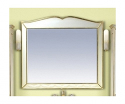 Зеркало 100 см, белое сусальное золото, Misty Анжелика 100 Л-Анж02100-391Св