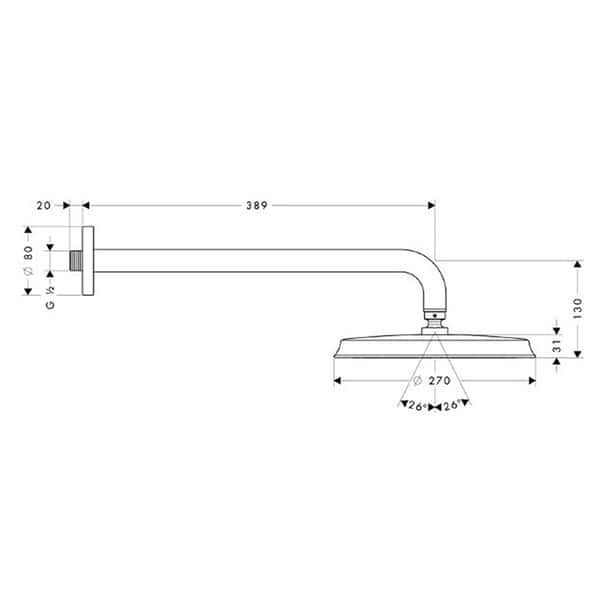 Фотография товара Hansgrohe Raindance 27424090