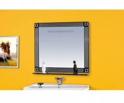 Зеркало 120 см, черное с серебром, Misty Venezia 120 Л-Внц03120-553