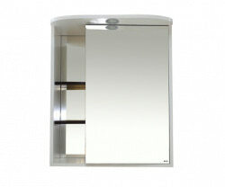 Шкаф-зеркало 70 см, белый/венге, правый, Misty Венера 70 R П-Внр04070-25СвП