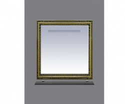 Зеркало 90 см, краколет черный патина, Misty Fresko 90 Л-Фре03090-0217