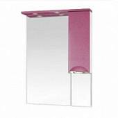 Шкаф-зеркало 65 см, розовая пленка, правый, Misty Жасмин 65 R П-Жас02065-122СвП