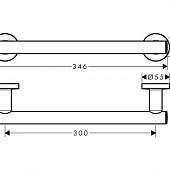 Поручень в ванную Hansgrohe Logis Universal 41713000