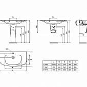 Раковина 80 см Ideal Standard Dea T044701