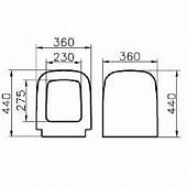 Сидение с крышкой Vitra S20 77-003-001