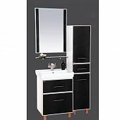 Комплект мебели 80 см, черно-белая кожа, Misty Гранд Lux 80 Croco Л-Грл01080-249П2ЯКр-K