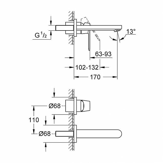 Фотография товара Grohe Eurosmart Cosmopolitan   19381000Gr