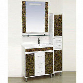 Комплект мебели 75 см, белый/коричневый, Misty Марокко 75 Л-Мрк01075-5053Я-K