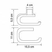 Держатель туалетной бумаги WasserKraft Kammel K-8396WHITE