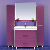 Комплект мебели с 2 ящ. 90 см, розовая, Misty Джулия Qvatro 90 Л-Джк01090-12102Я-K