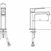 Смеситель для раковины, хром M&Z New Geometry NGM00201