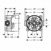 Скрытая часть Hansgrohe Ibox 01850180