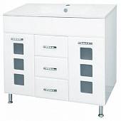 Комплект мебели 105 см, белая, Misty Квадро 105 П-Ква01105-011-K