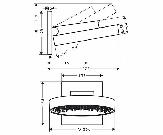 Фотография товара Hansgrohe Rainfinity 26226000