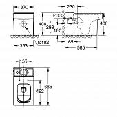 Унитаз, чаша Grohe Cube Ceramic 3948400H