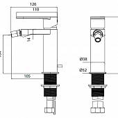 Смеситель для биде M&Z Castello CSL00300M