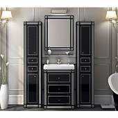 Комплект мебели 75 см, черная с серебром, Misty Venezia 75 Л-Внц01075-5533Я-K