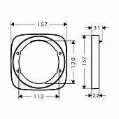 Удлинитель внешней части Hansgrohe PuraVida 15597000