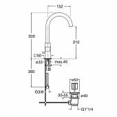 Смеситель для раковины Cristina Quadri QD22651