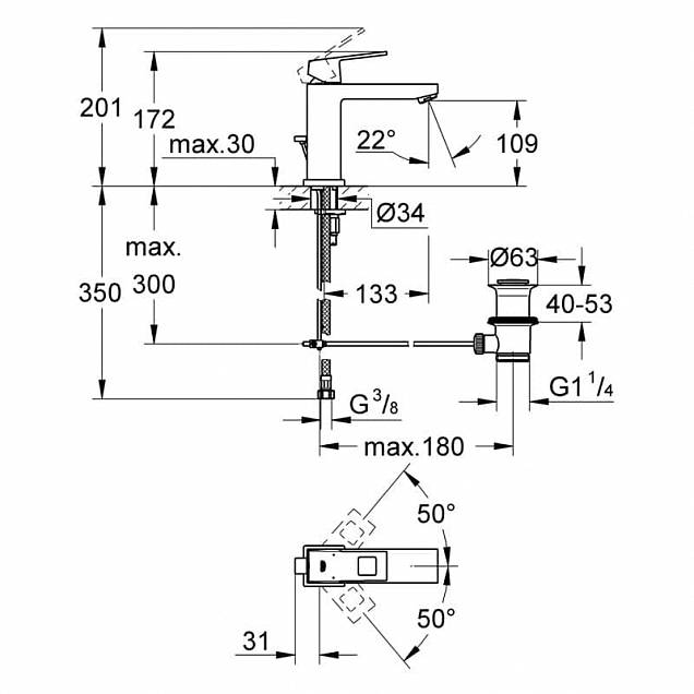 Фотография товара Grohe Eurocube   23445000Gr