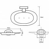 Мыльница Bemeta Oval 118408041