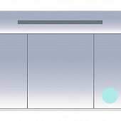 Шкаф-зеркало 105 см, голубой зеркальный, Misty Джулия 105 Л-Джу04105-0610