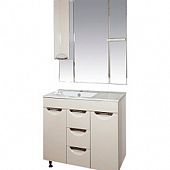 Комплект мебели 105 см, белая эмаль, Misty Кристи 105 П-Кри01105-011-K