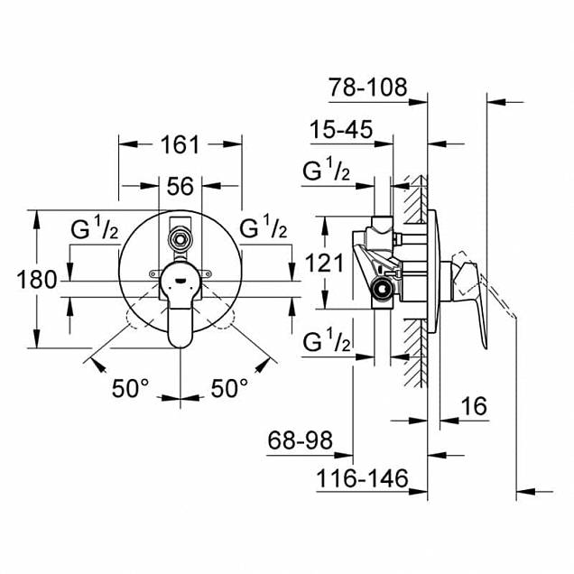 Фотография товара Grohe BauEdge   29079000Gr