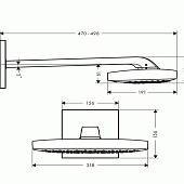 Верхний душ Raindance Select Hansgrohe 26468000