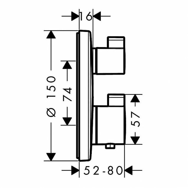 Фотография товара Hansgrohe Ecostat S 15757000