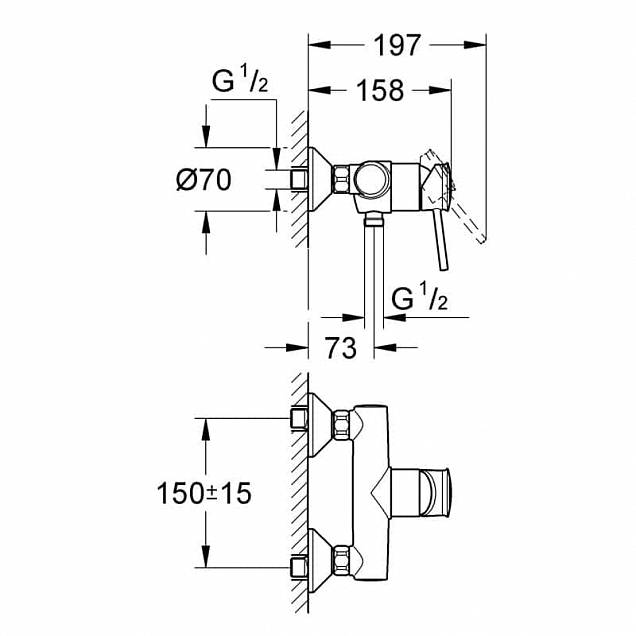 Фотография товара Grohe BauClassic 32867000Gr