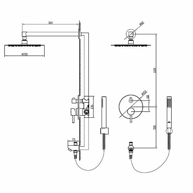 Фотография товара RGW Shower Panels 21140852-01