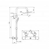 Душевая система Ideal Standard Idealrain Eco Evo A6942AA