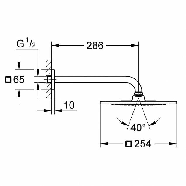 Фотография товара Grohe Rainshower F-series 26060000Gr