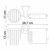 Держатель туалетной бумаги + держатель освежителя воздуха WasserKraft Wern K-2559