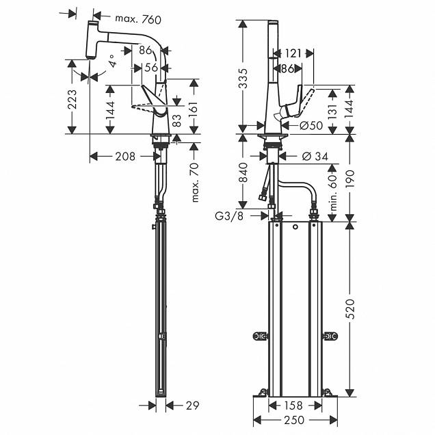 Фотография товара Hansgrohe Talis Select M51 73852800