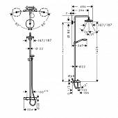 Душевая система Hansgrohe Croma Select E 27352400