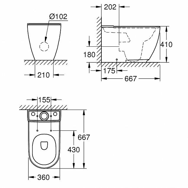 Фотография товара Grohe Essence Ceramic 3957200HGr