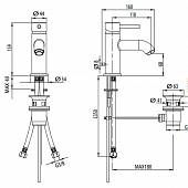 Смеситель для раковины (д.к.), хром M&Z Ditirambo DRB00200