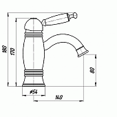 Смеситель для раковины Migliore Oxford ML.OXF-6319.BR