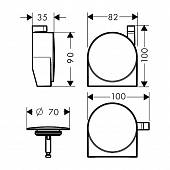 Наружная часть для перелива Hansgrohe Exafill 58117340