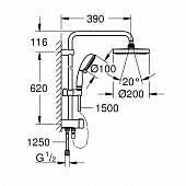 Душевая система Grohe Tempesta Rustic 27399002