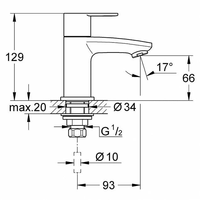 Фотография товара Grohe Eurodisc Cosmopolitan 23039002Gr