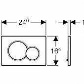 Накладная панель, хром, Geberit Sigma 01 115.770.KA.5