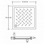 Душевой поддон 70х70 см RGW Ceramics CR-077 19170177-01