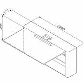 Шкаф-зеркало Am.Pm Awe M15MCX1501WH